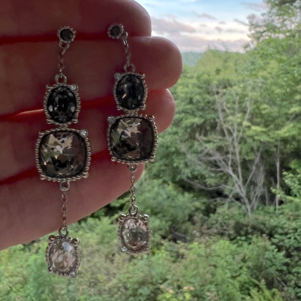Stunning Swarovski Crystal Hanging Earrings